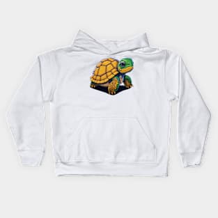 Turtle Portrait Kids Hoodie